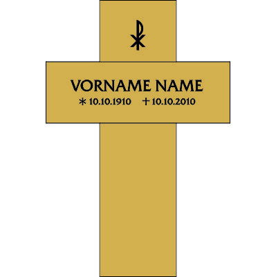 Holz Grabkreuz ohne Dach