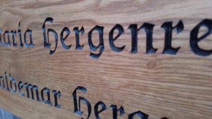 alte Schrift - Grabkreuz