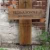 Grabkreuz aus Eichenholz