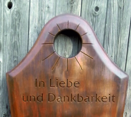 in Liebe und Dankbarkeit - Grabmal