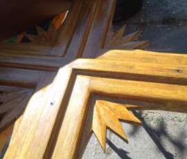 Mehrmaliges Auftragen der farbigen Holzschutzlasur_3 Mehrmaliges Auftragen der farbigen Holzschutzlasur_3
